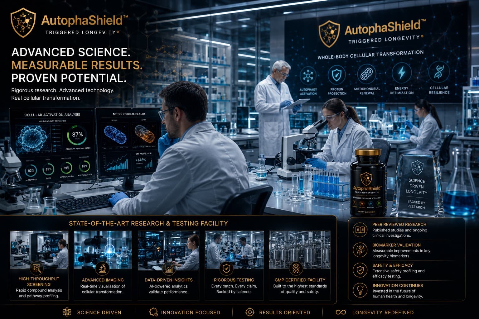 Laboratory research environment used as a validation roadmap backdrop